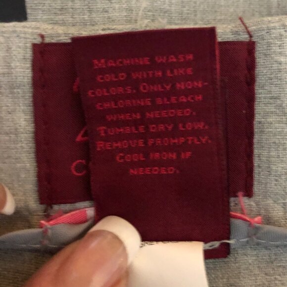 212 Collection Straight Leg Pants Womens Size 16 Petite Light Gray Trousers NEW - Picture 7 of 8